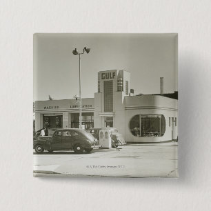Gas Station Pinback Button