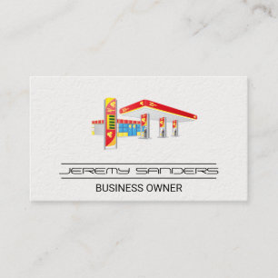 Gas Station Shop Owner Business Card