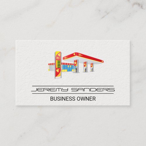 Gas Station  Shop Owner Business Card