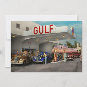 Gas Station - The great american road trip 1939 Invitation