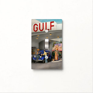 Gas Station - The great american road trip 1939 Light Switch Cover