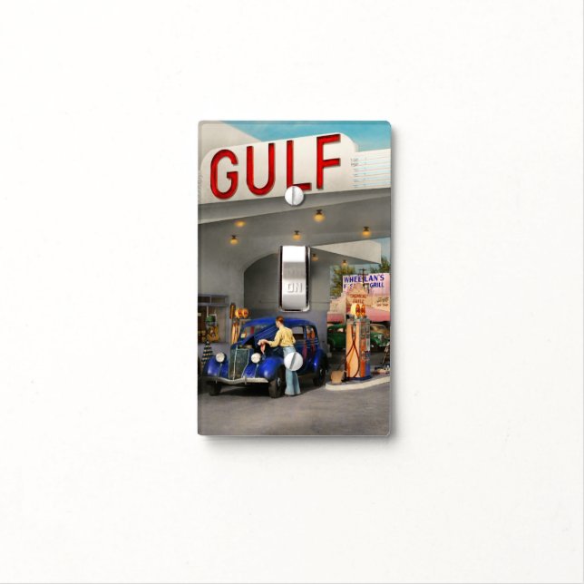 Gas Station - The great american road trip 1939 Light Switch Cover (In Situ)