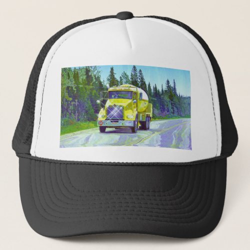 Gas Tanker Highway Driving Trucker Hat Series
