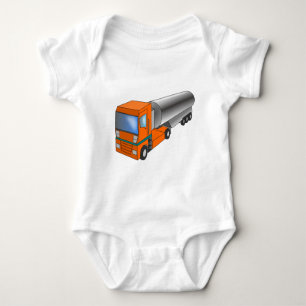 Gas Tanker Truck Heavy Transporter for Kids Baby Bodysuit