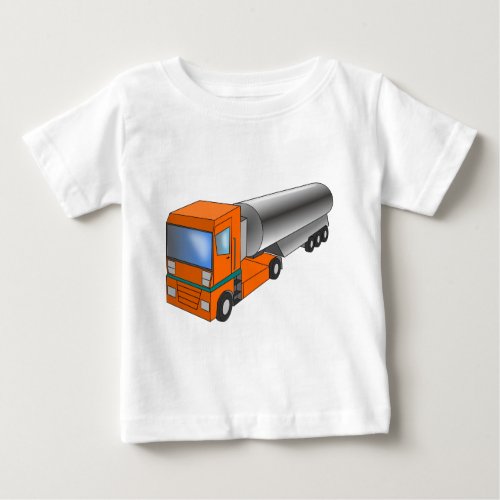 Gas Tanker Truck Heavy Transporter for Kids Baby T_Shirt