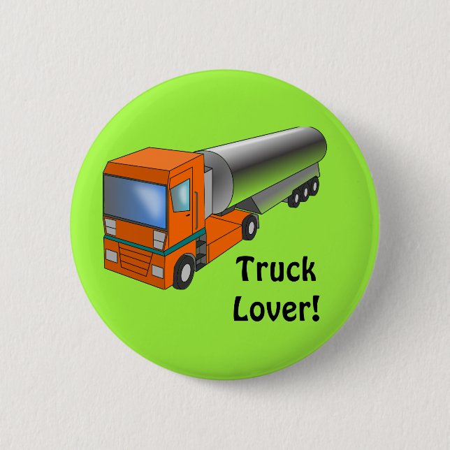 Gas Tanker Truck Heavy Transporter for Kids Button (Front)