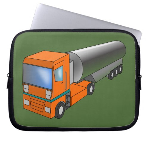 Gas Tanker Truck Heavy Transporter for Kids Laptop Sleeve