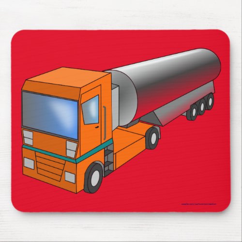 Gas Tanker Truck Heavy Transporter for Kids Mouse Pad