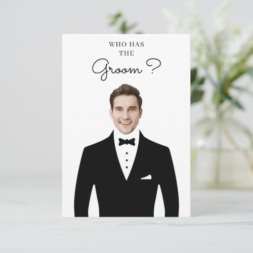 Gas The Groom Bridal Shower Game Who Has The Groom Thank You Card