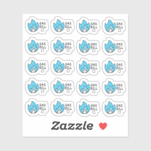 Gas Utility Bill Mini Budgeting Bujo Planner Sticker