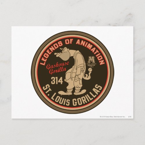 Gashouse Gorillas Logo Feat Pitcher Postcard