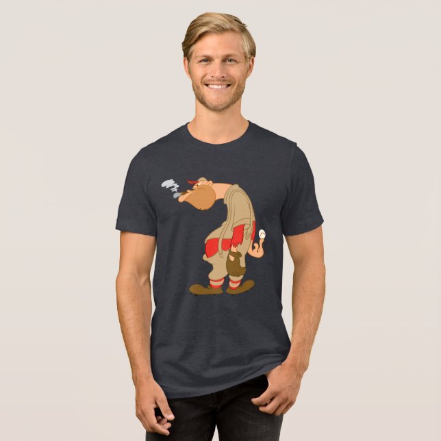 Gashouse Gorillas Pitcher Tri-Blend Shirt | Zazzle