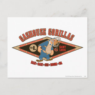 Gashouse Gorillas Rah Rah Sis Boom Ba Postcard