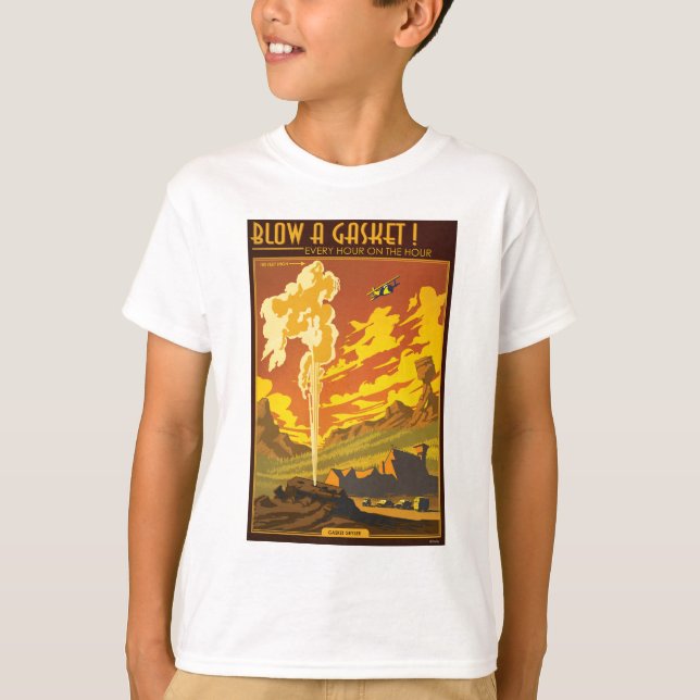 Gasket Geyser Illustration T-Shirt (Front)