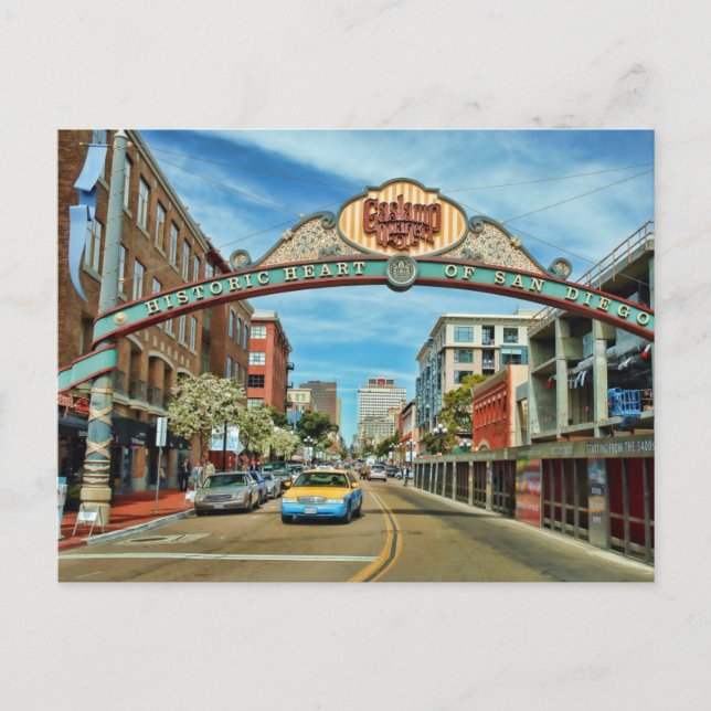 Gaslamp District San Diego Postcard (Front)