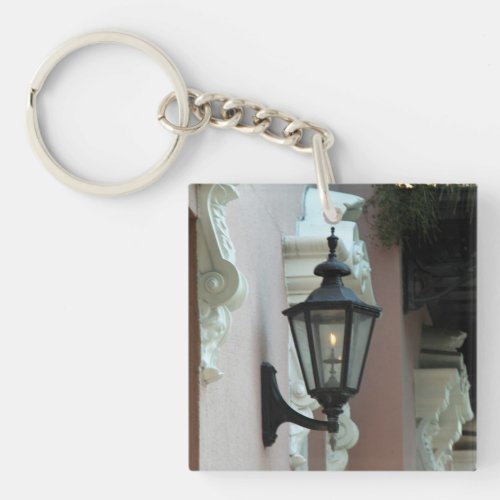 Gaslight Antique Vintage Black Photography Keychain