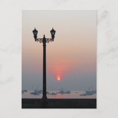 Gaslight At Sunrise Postcard