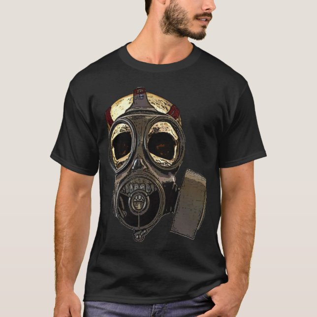 Gasmask skull T-Shirt (Front)