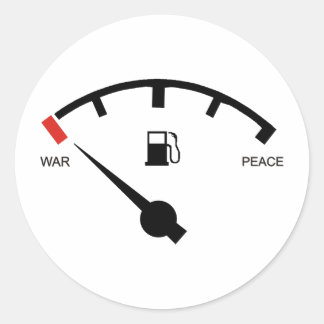 Gasoline Classic Round Sticker