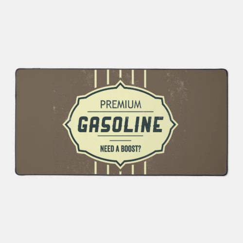 Gasoline Retro Label Desk Mat