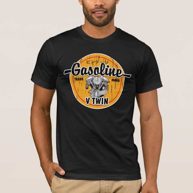 Gasoline V Twin T-Shirt (Front)