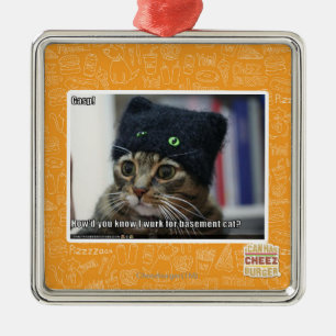 Gasp! Metal Ornament