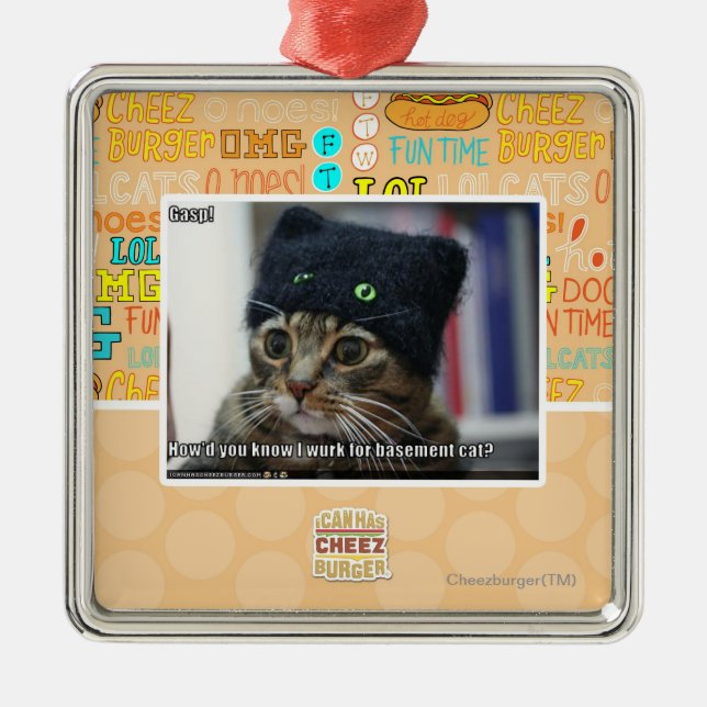 Gasp! Metal Ornament (Front)