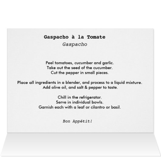 Gaspacho (Inside Horizontal (Top))