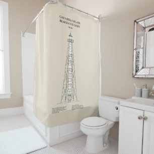 Gasparilla Island Rear Range Light - Florida - SBD Shower Curtain