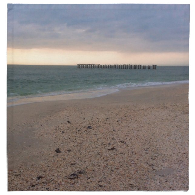 Gasparilla Island Sunset Cloth Napkin (Front)