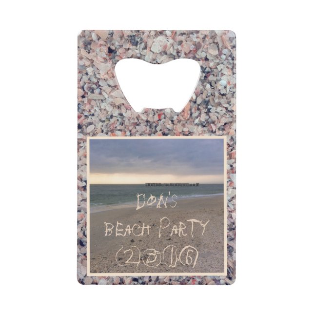 Gasparilla Island Sunset Credit Card Bottle Opener (Front)