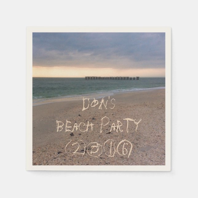 Gasparilla Island Sunset Napkins (Front)