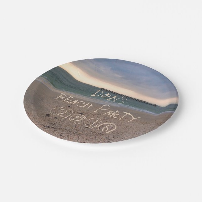 Gasparilla Island Sunset Paper Plates (Angled)
