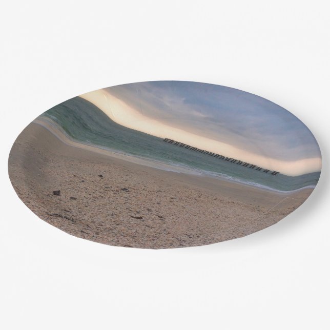 Gasparilla Island Sunset Paper Plates (Angled)