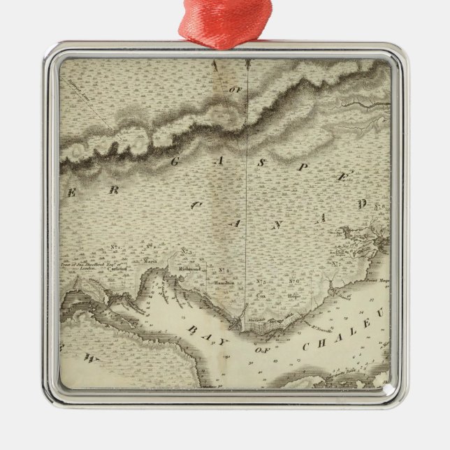Gaspe Peninsula Metal Ornament (Front)