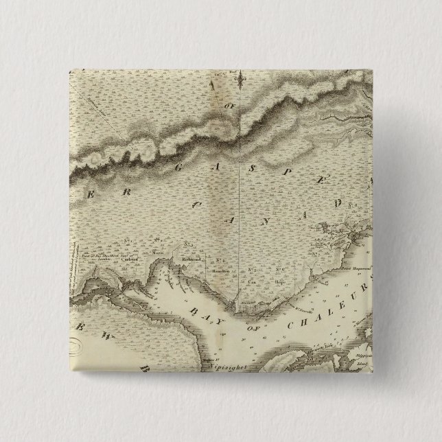 Gaspe Peninsula Pinback Button (Front)