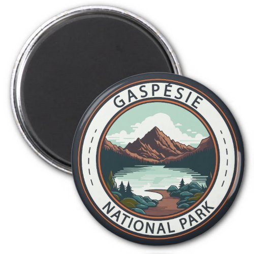 Gaspsie National Park Canada Badge Magnet