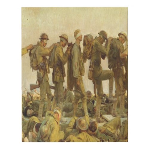 Gassed Painting by John Singer Sargent Faux Canvas Print