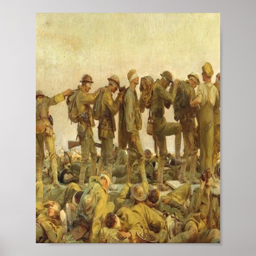Gassed Painting by John Singer Sargent Poster