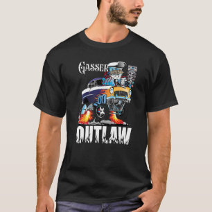 Gasser Outlaw Class Vintage Drag Racing Race Car T-Shirt