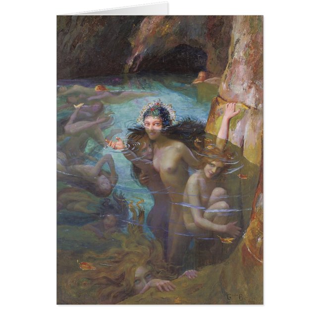 Gaston Bussiere Sea Nymphs CC0439 Cards (Front)