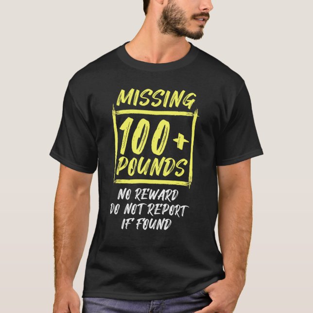 Gastric 100 Pounds Lost Bariatric Surgery Weight L T-Shirt (Front)