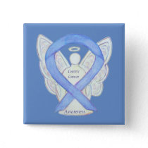 Gastric Cancer Angel Awareness Ribbon Art Pin