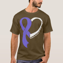 Gastric Cancer Awareness Hople Love Heart Ribbon H T-Shirt