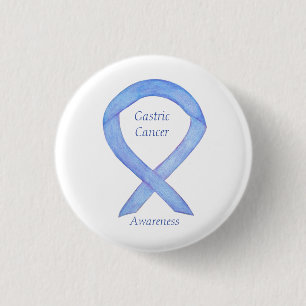 Gastric Cancer Awareness Ribbon Custom Art Pin