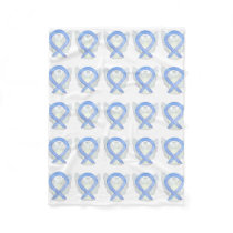 Gastric Cancer Awareness Ribbon Fleece Blankets