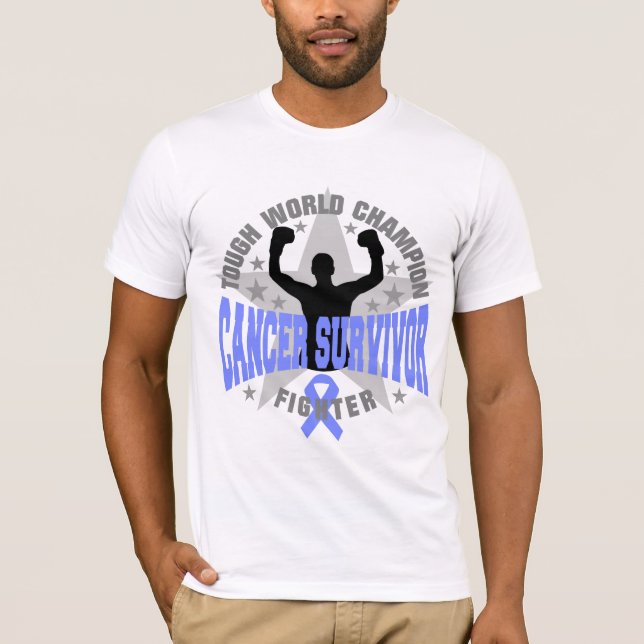 Gastric Cancer Tough World Champion Survivor T-Shirt (Front)