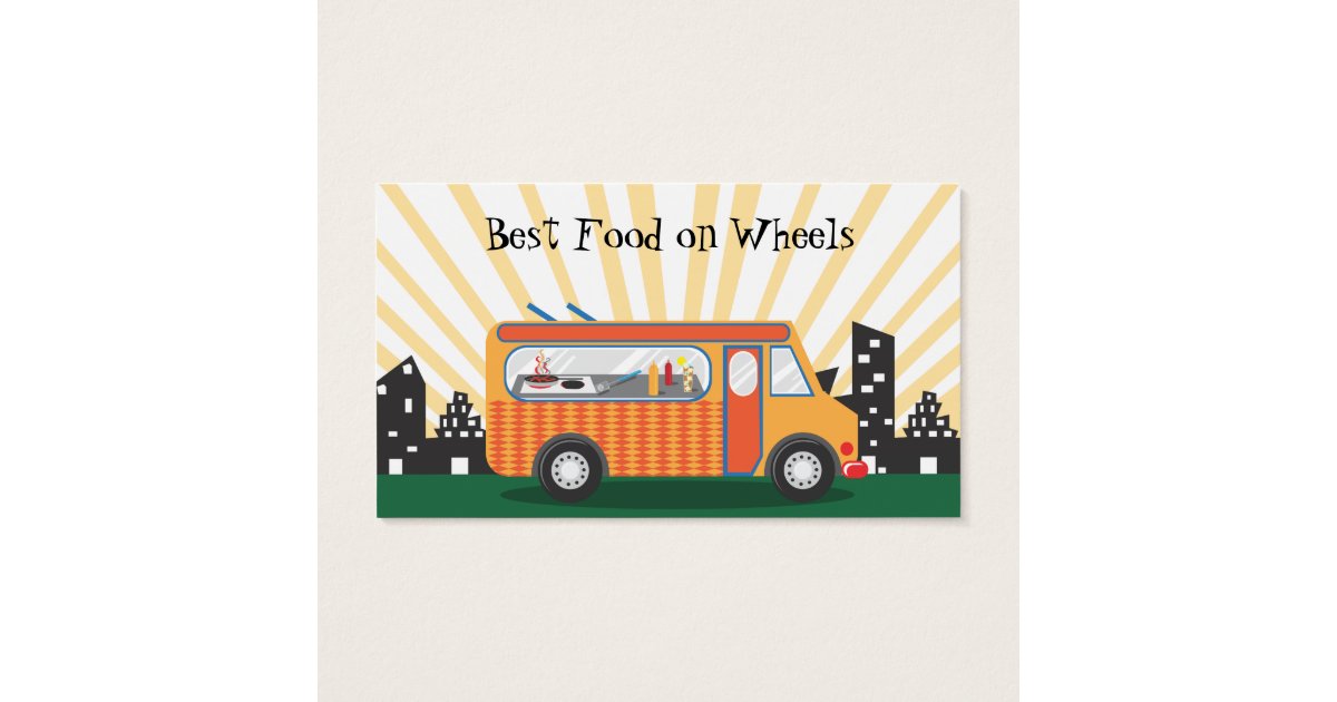 Gastro Food Truck Business Cards Zazzle