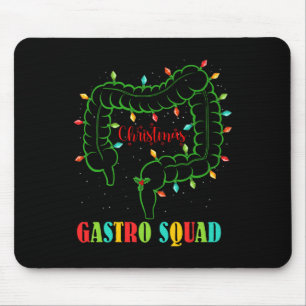 Gastro Nurse Squad Fun Christmas Lights Gastroente Mouse Pad