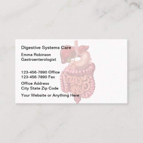 Gastroenterologist Appointment Business Cards 
